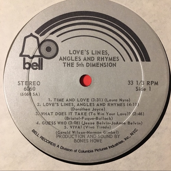 5th Dimension -“Love’s, Lines Angels and Rhymes”LP - Picture 3 of 5